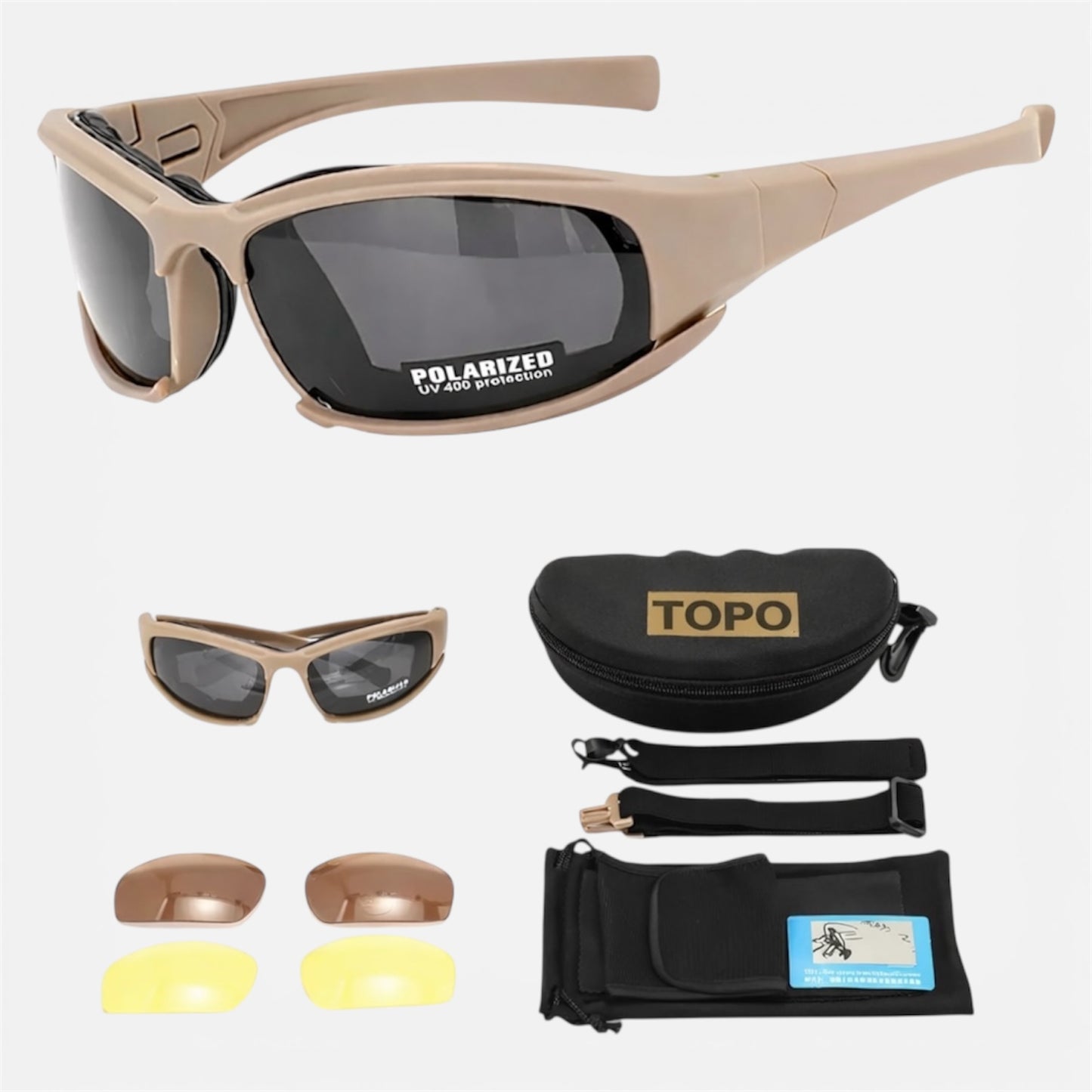 ÓCULOS ESPORTIVO TOPO + Kit Completo