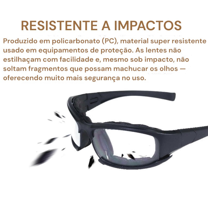 ÓCULOS ESPORTIVO TOPO + Kit Completo