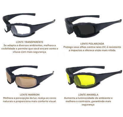 ÓCULOS ESPORTIVO TOPO + Kit Completo